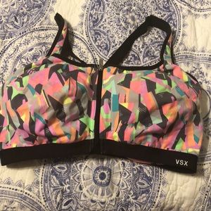 Multicolored sports bra VS